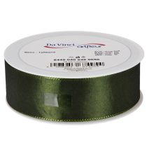 Article Ruban de satin pour emballage cadeau, ruban de taffetas, vert, 40 mm de large, 5 m de long