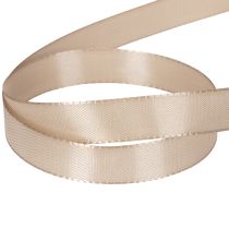 Article Ruban décoratif en satin, ruban en taffetas beige 15 mm 50 m