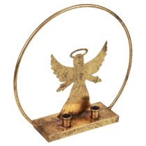 Anneau décoratif métal ange bougeoir décoratif Noël Ø37,5cm