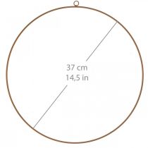 Cerceau décoratif, anneau en métal, anneau décoratif pour accrocher patine Ø37cm 3pcs