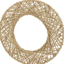 Anneaux décoratifs recouverts de jute décoration suspendue bohème décoration nature Ø38cm 2pcs