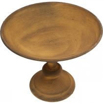 Article Bol déco sur pied bol aspect rouille métal Ø22cm H18.5cm