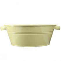 Article Bol décoratif métal vert jaune fleur bol anse Ø33,5cm