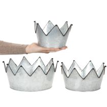 Article Bol décoratif en métal, couronne Ø 26,5/22,5/19 cm, lot de 3