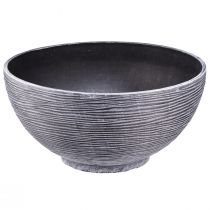 Article Bol décoratif rond pour plantes gris noir Ø40cm H19,5cm