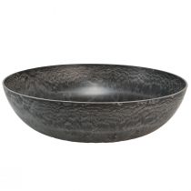 Article Bol décoratif rond pour plantes gris Ø37cm H10,5cm 3pcs