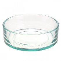 Article Coupelle décorative en verre bol en verre rond plat clair Ø15cm H5cm