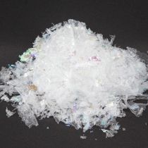 Article Neige décorative fine neige blanche flocons de neige irisés 2,5 L × 4 pièces