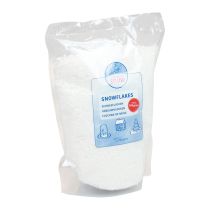 Article Flocons de neige artificiels décoratifs, poudre de neige, blanc neige, 200g