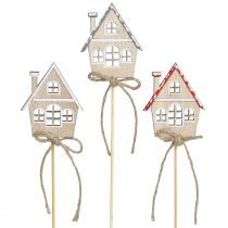 Article Piquets pots de fleurs Maisons Déco de Noël Bois 5cm 12pcs