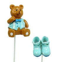 Article Plug décoratif ours, chaussure bleu 1,5-4cm 16 pcs