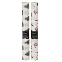 Article Tissu décoratif de Noël, vendu au mètre, largeur 120 cm, 2 pièces