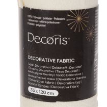 Article Chemin de table, tissu décoratif à nœuds étroits, en rouleau, 120 x 35 cm, 2 pièces