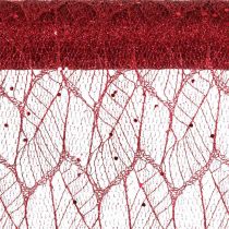 Article Tissu Déco Noël Polyester Rouge x 2 assortis 35x200cm