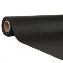 Article Tissu décoratif simili cuir noir cuir noir 33cm×1,35m