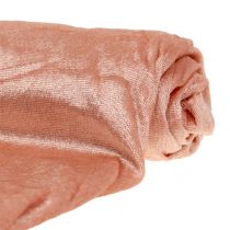 Article Tissu déco velours rose 140cm x 300cm