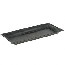 Article Plateau décoratif marbré anthracite 36x17cm 6pcs