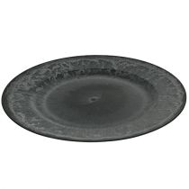 Assiette décorative anthracite Ø33cm