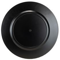 Article Assiette décorative assiette décorative ronde en plastique argent Ø33cm