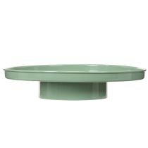 Article Assiette décorative ronde verte sur support pour la décoration de table, 30 cm