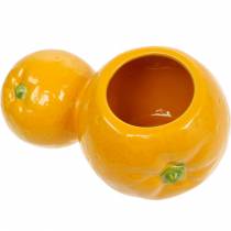 Pot décoratif orange vase en céramique décoration d&#39;été d&#39;agrumes