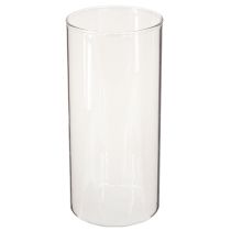 Article Vase décoratif, vase à fleurs, vase en verre, incolore Ø9cm H20cm