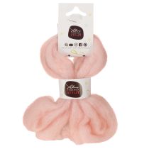 Article Laine décorative rose, cordon de laine de 2 m pour feutrage, loisirs créatifs et art floral