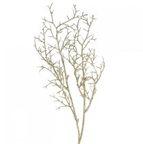 Branche décorative à paillettes Branche de Noël dorée L55cm