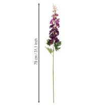 Article Delphinium décoratif artificiel pour une touche florale élégante, 79 cm, lot de 3