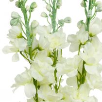 Delphinium blanc artificiel fleurs en soie delphinium fleurs artificielles 3pcs