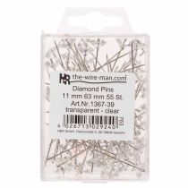 Article Aiguilles diamant Ø11mm trans clair 55 pcs