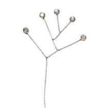 Article Fil de diamant clair brillant 10cm 12 pièces