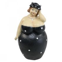 Figurine décorative femme potelée, grosse dame, décoration salle de bain H23cm