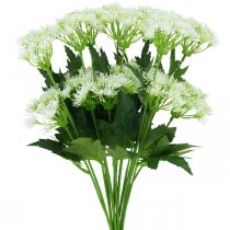 Aneth en fleurs, herbes artificielles, plante décorative verte, blanche 49cm 9pcs