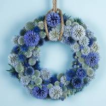 Article Anneau mousse floral couronne verte masse enfichable Ø42cm 2 pcs