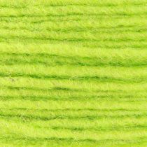 Article Cordon de laine mèche en feutre vert clair l 3 mm L 100 m