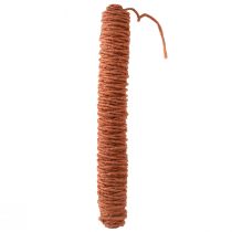 Fil de mèche cordon laine, cordon feutre laine rouge marron L55m