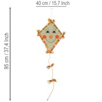 Article Dragon décoratif avec visage et attache, décoration d'automne, 40 cm, 2 pièces