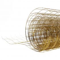 Article Treillis métallique fil décoratif doré 35cm 5m