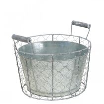 Article Pot en fil métallique pour plantation panier à ressort en métal Ø26cm