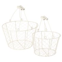 Paniers décoratifs en fil de fer, 30 cm, 1 lot, pour une solution décorative et créative pour votre jardin.
