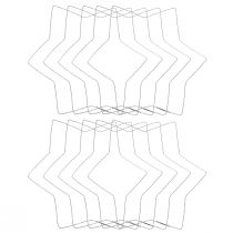 Article Fil étoile vague anneau fil étoiles pour couronnes 30cm 10 pcs