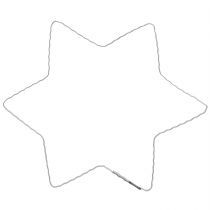 Article Anneau étoile en fil de fer étoiles pour couronne de Noël 20cm 10 pcs