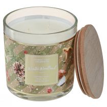 Article Bougie parfumée Bougie Winter Woodland dans un verre Ø9,5cm H10,5cm