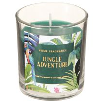 Article Bougie parfumée dans un pot en verre Bougie Concombre-Eucalyptus Vert Ø7cm