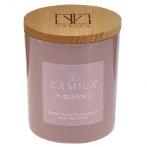 Article Bougie parfumée dans un verre Camila fruits des bois Ø7,5cm H8cm