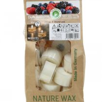 Article Bougies parfumées, bougies chauffe-plat fruits rouges, bougies chauffe-plat parfumées, bougies en cire Ø3,8cm H2,3cm blanc 18 pcs