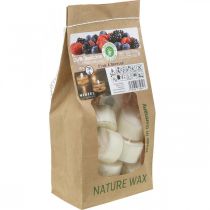 Article Bougies parfumées, bougies chauffe-plat fruits rouges, bougies chauffe-plat parfumées, bougies en cire Ø3,8cm H2,3cm blanc 18 pcs