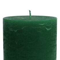 Article Bougies colorées unies vert foncé 85x120mm 2pcs