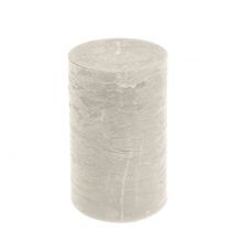 Article Bougies de couleur unie gris 85x150mm 2pcs